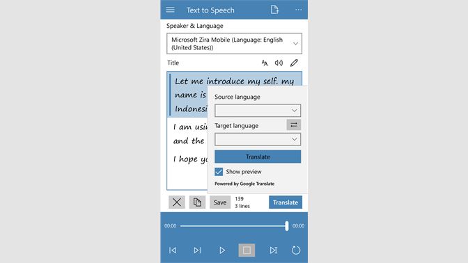 get convert text to speech microsoft