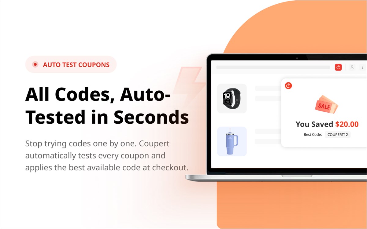 Coupert - Automatic Coupon Finder & Cashback