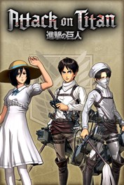 Mikasa Costume "Summer Festival" + Clean-up Eren & Levi costume