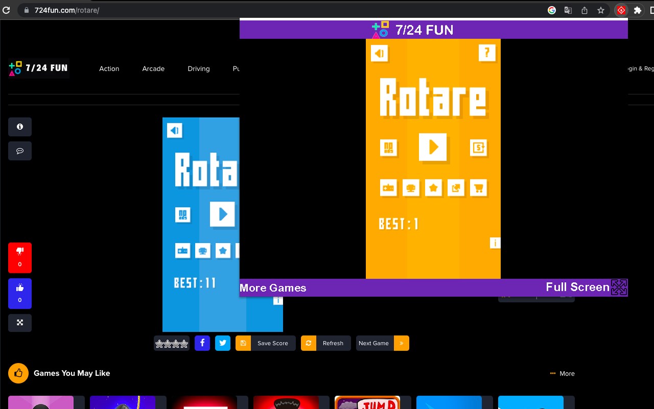 Rotare Game - Html5 Game