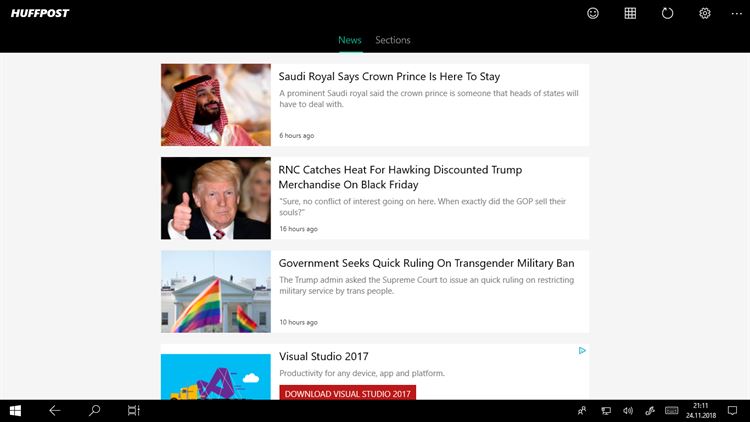 【图】News Reader for Huffington Post(截图2)