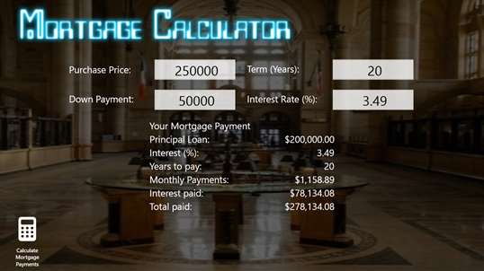 Mortgage Calculator RT screenshot 2