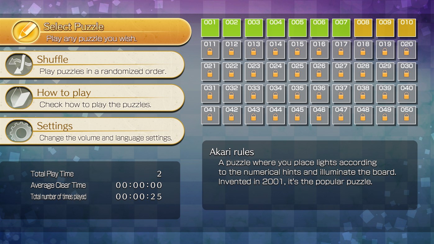 #5. Puzzle by Nikoli W Akari (Windows) (Windows) 由: HAMSTER Corporation