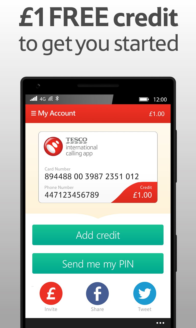 Tesco Calling for Windows 10 Mobile