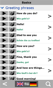 German talking phrasebook screenshot 2