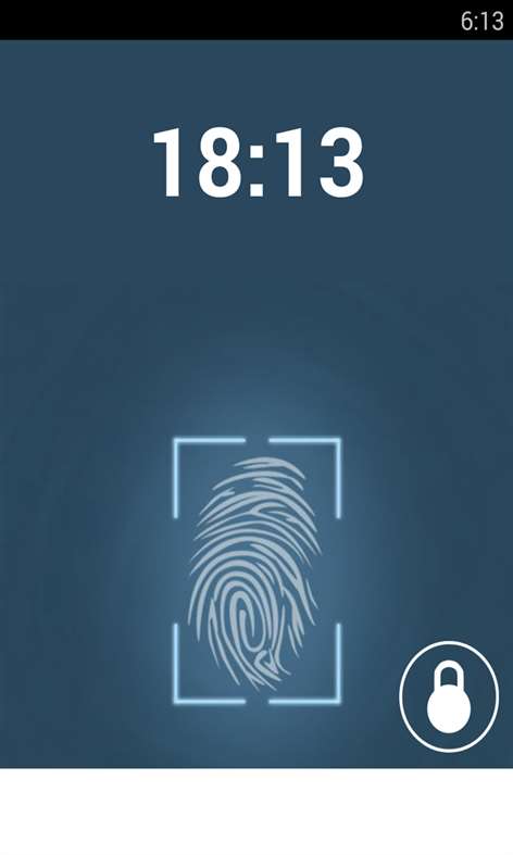 fingerprint lock screen fake Screenshots 2