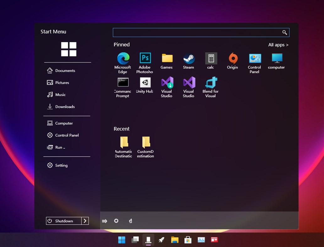 #2. Special Start Menu (Windows) 由: KS.STUDIO