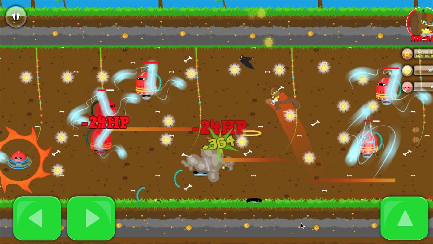 #4. Squirrel Hero & Robots (Windows) Göre: x