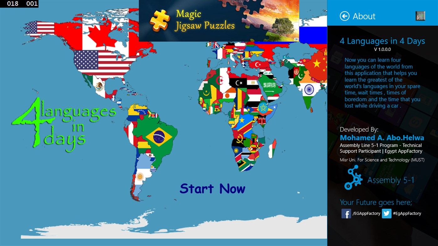 #3. 4 Languages in 4 Days (Windows) 由: mohamed_helwa