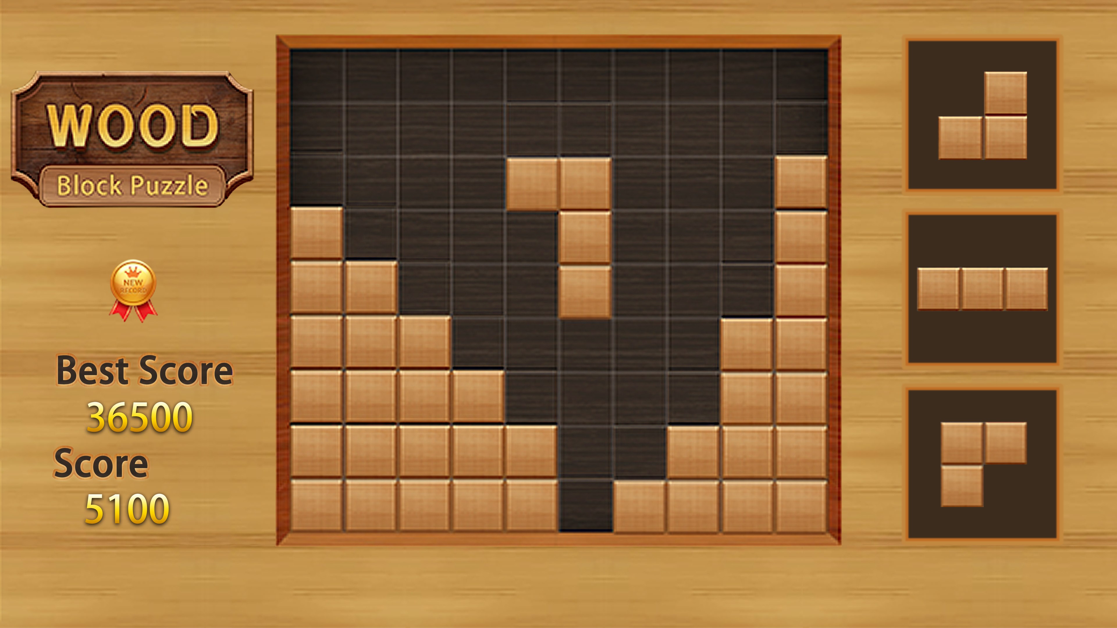 wood block tetris
