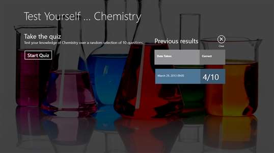 Test yourself ... Chemistry screenshot 1