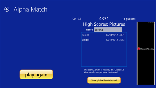 Alpha Match screenshot 4