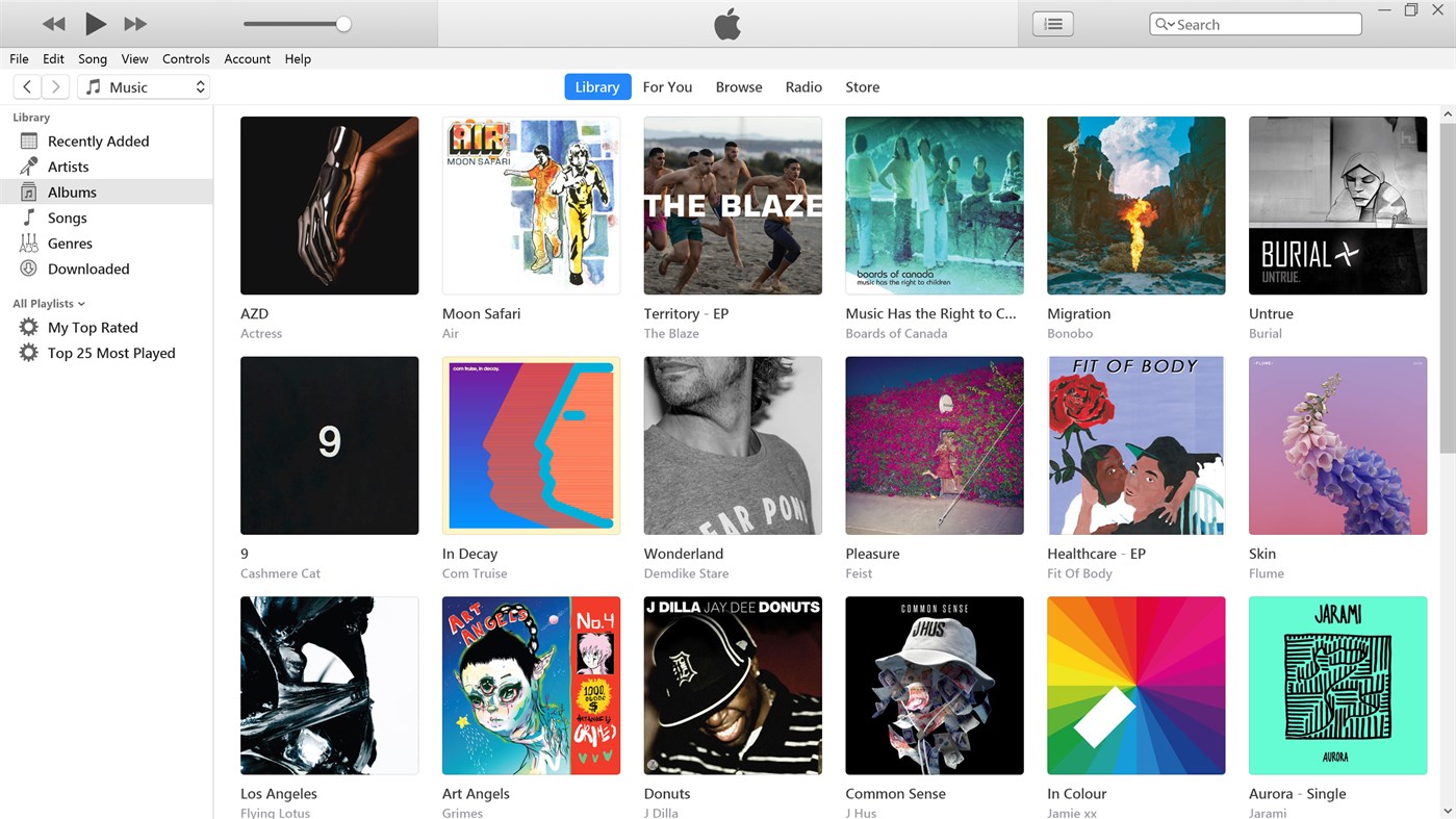 Full iTunes screenshot