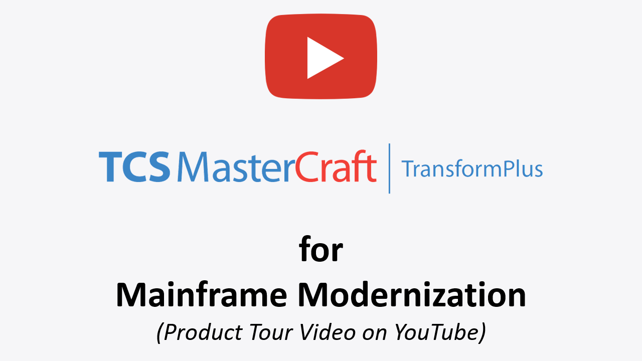 Tcs Mastercraft For Mainframe App Modernization