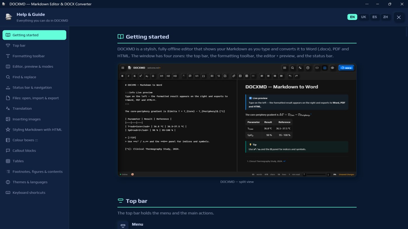#4. DOCXMD (Windows) Af: SC KOLIBRI LLC