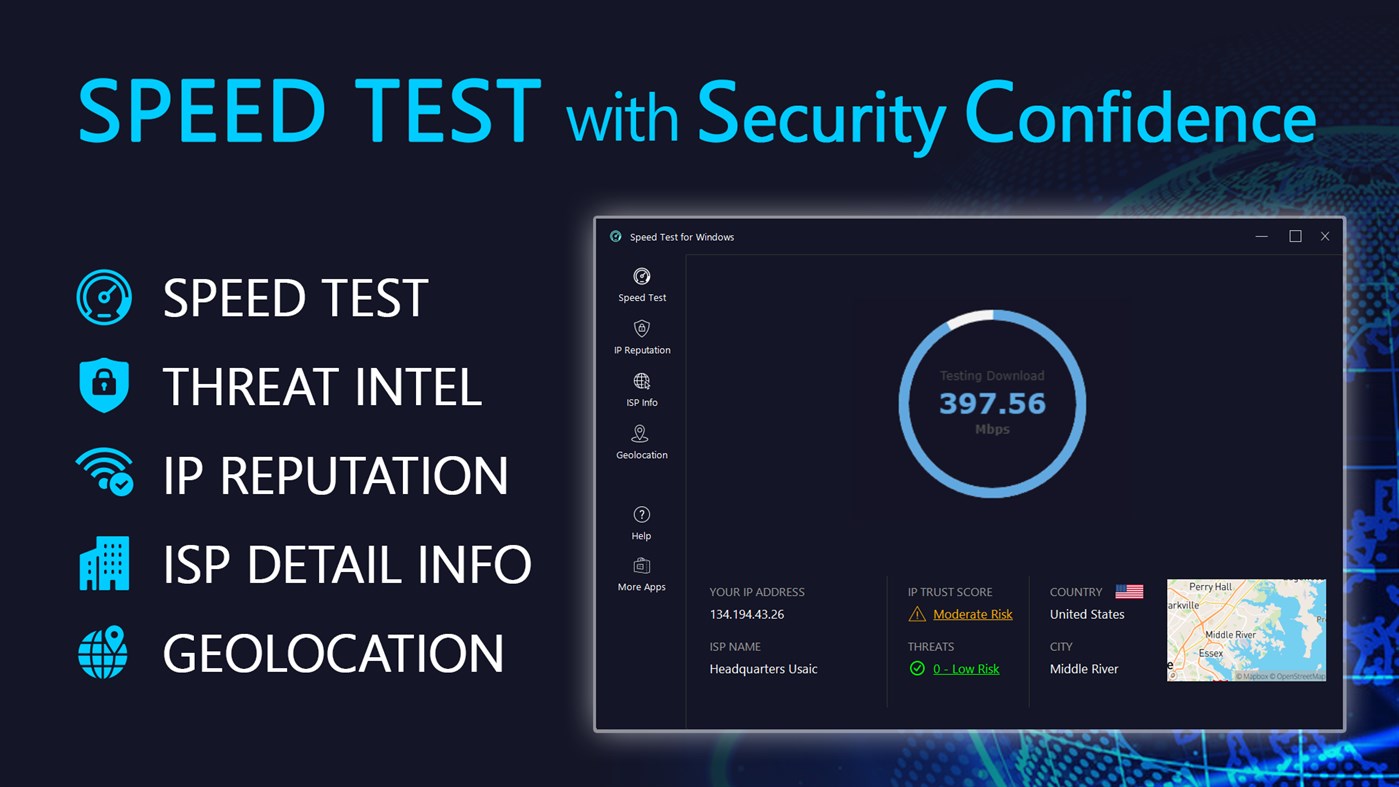 #1. Speed Test for Windows (Windows) Podle: LISAppStudio.com