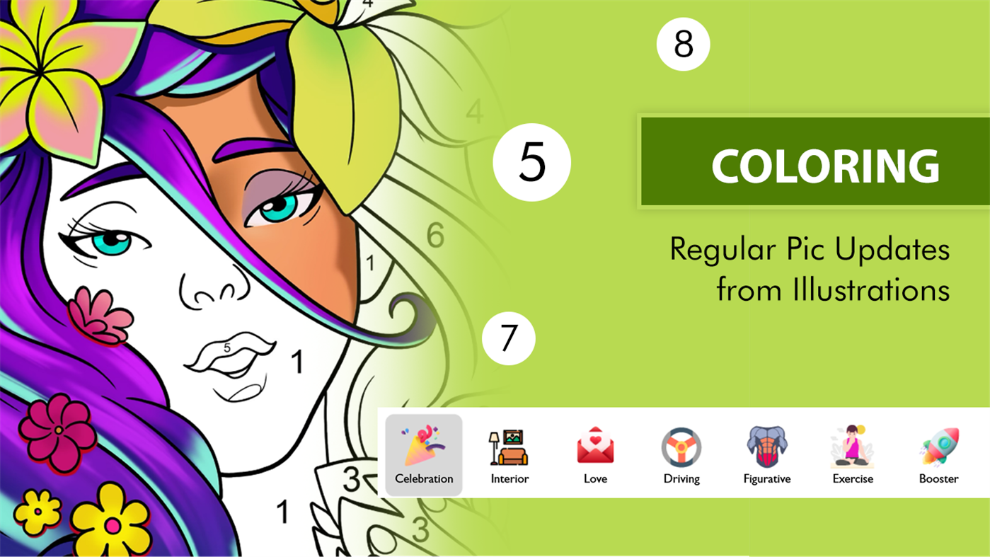 #2. Tap Number : Color by Numbers (Windows) 由: CodeHive