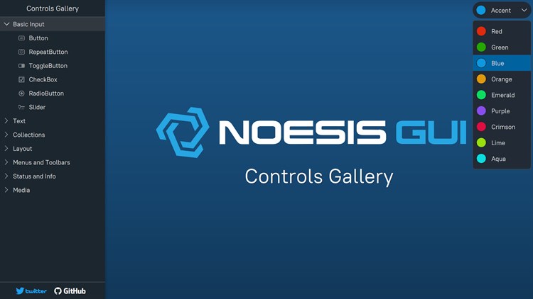 NoesisGUI Controls Gallery - PC - (Windows)
