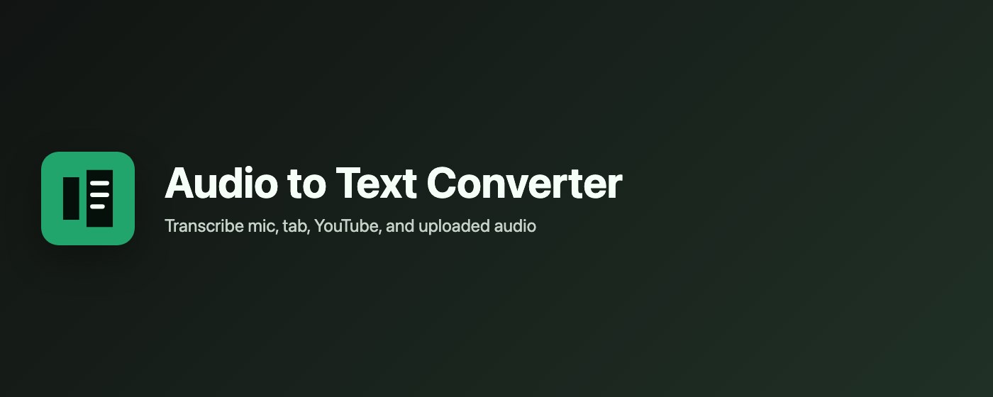 Audio to Text - AI Transcription
