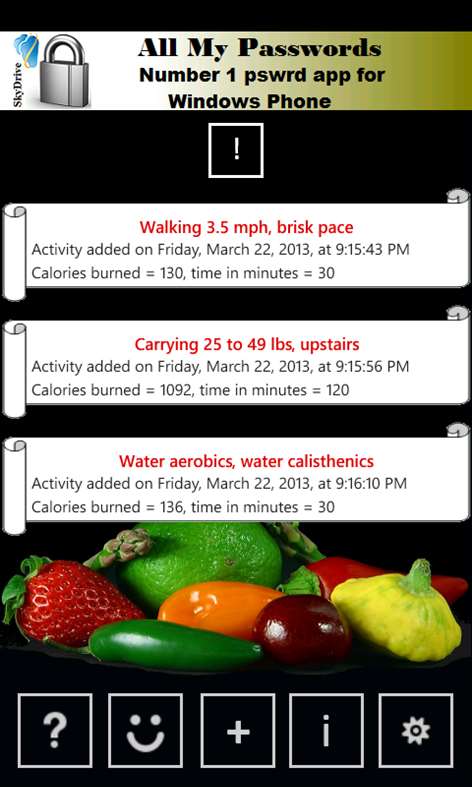 Calories Counter Screenshots 1