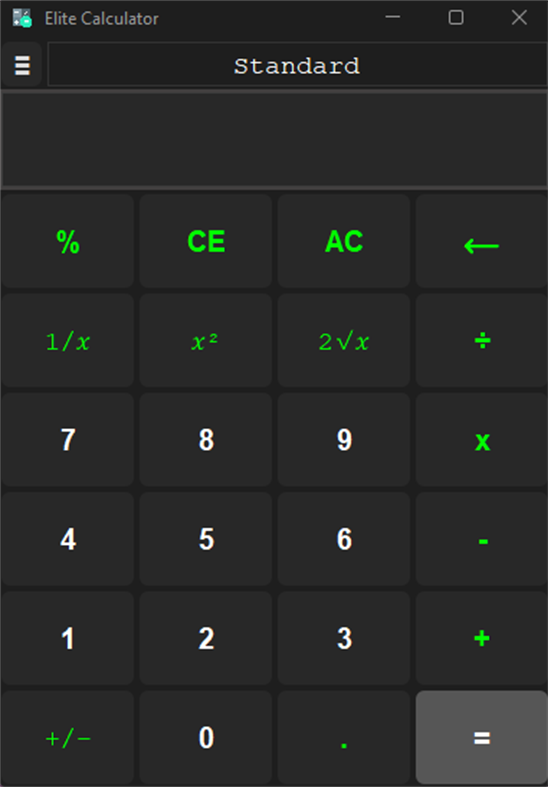 #1. Elite Calculator (Windows) 由: Raghul-tech