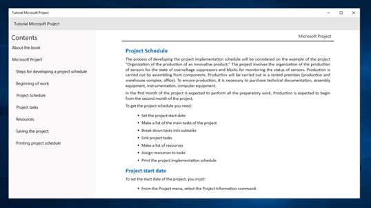 Tutorial Microsoft Project for beginners screenshot 2