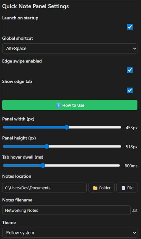 #4. Quick Note Panel (Windows) De: appstogostudio