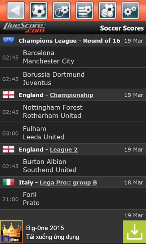 Live Score - Sport Screenshots 1
