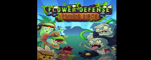 Flower Defense Zombie Siege Game marquee promo image