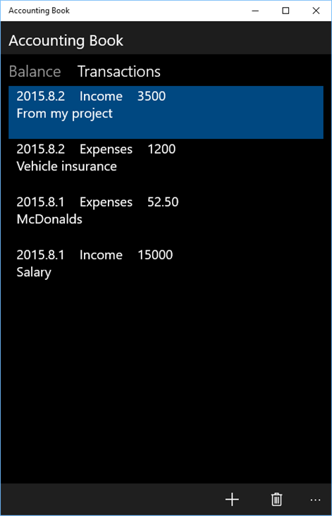 Accounting Book Screenshots 2