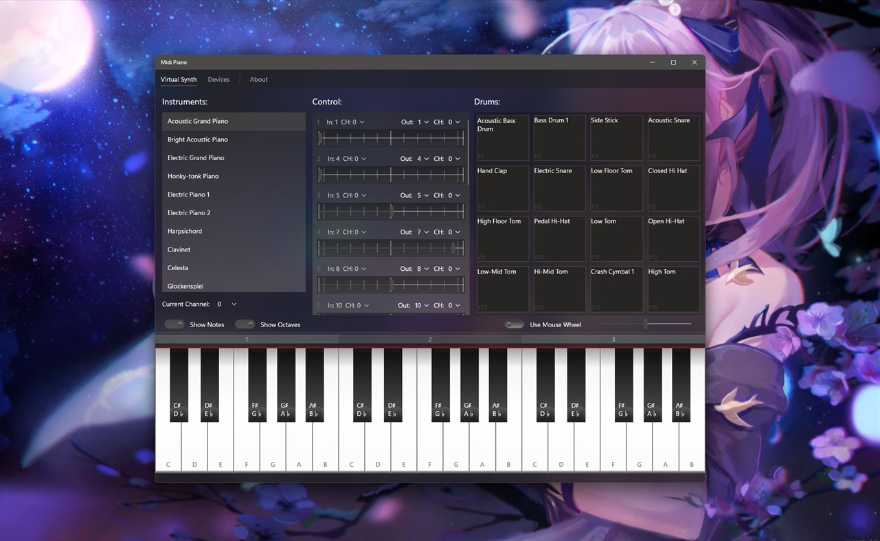 #2. Midi Piano (Windows) By: OddDev.NET