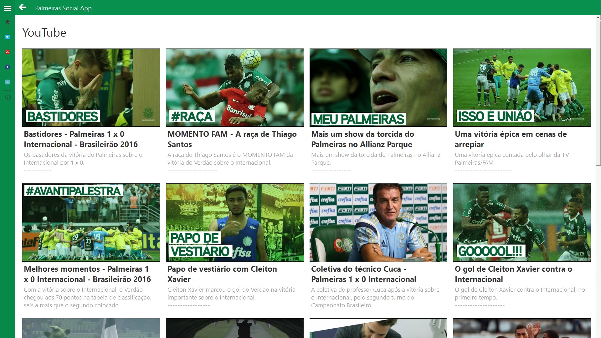 Palmeiras Social App - Microsoft Apps