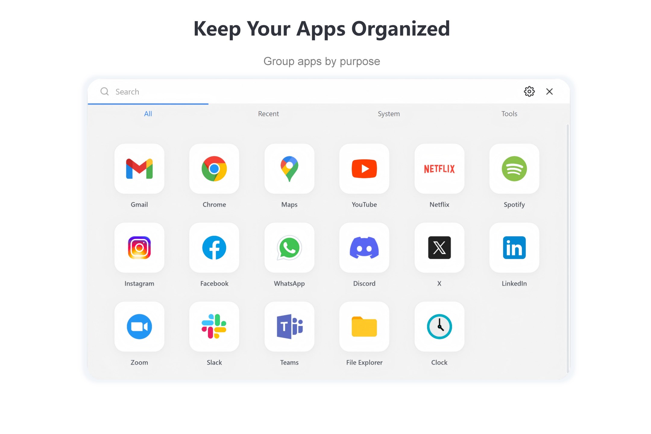 Win App Launcher screenshot