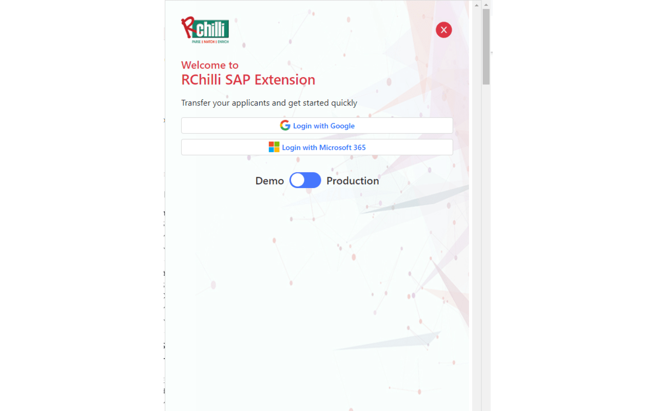 RChilli SAP Extension