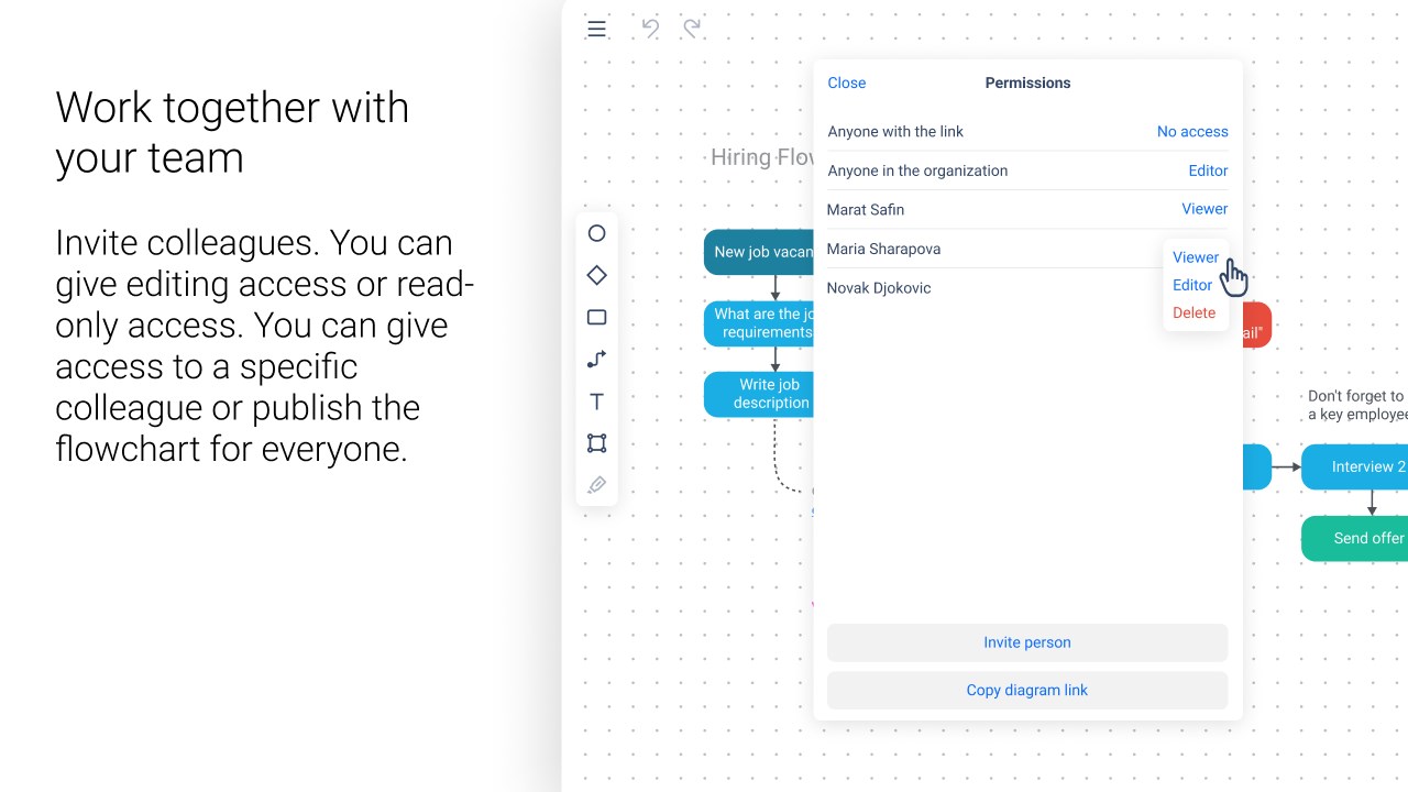 Snapshot 4 of DGRM Flowchart editor