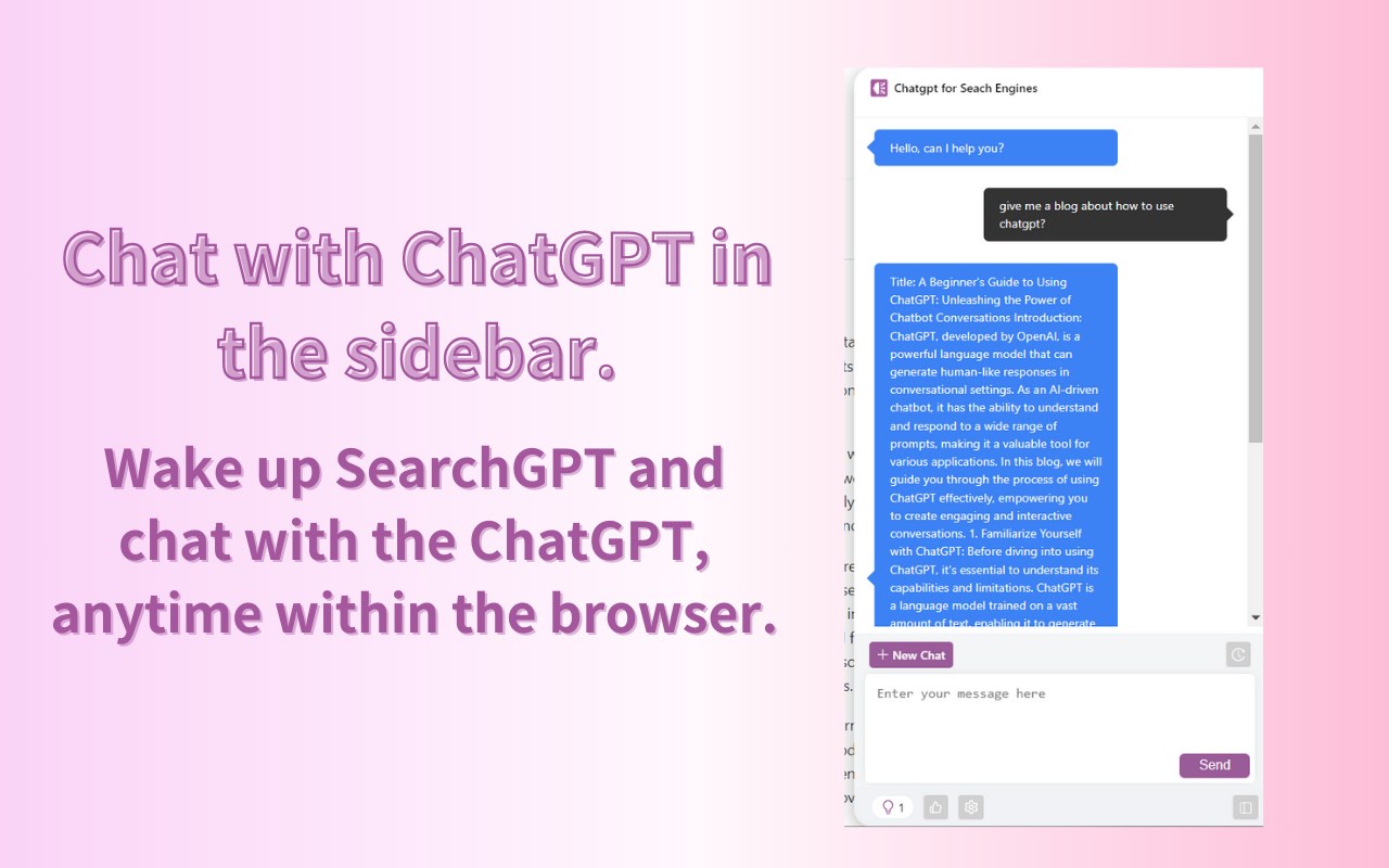 SearchGPT:ChatGPT Assistant for Search engine