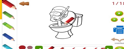 Skibidi Toilet Coloring Game marquee promo image