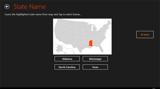 50 US States Quiz screenshot 2