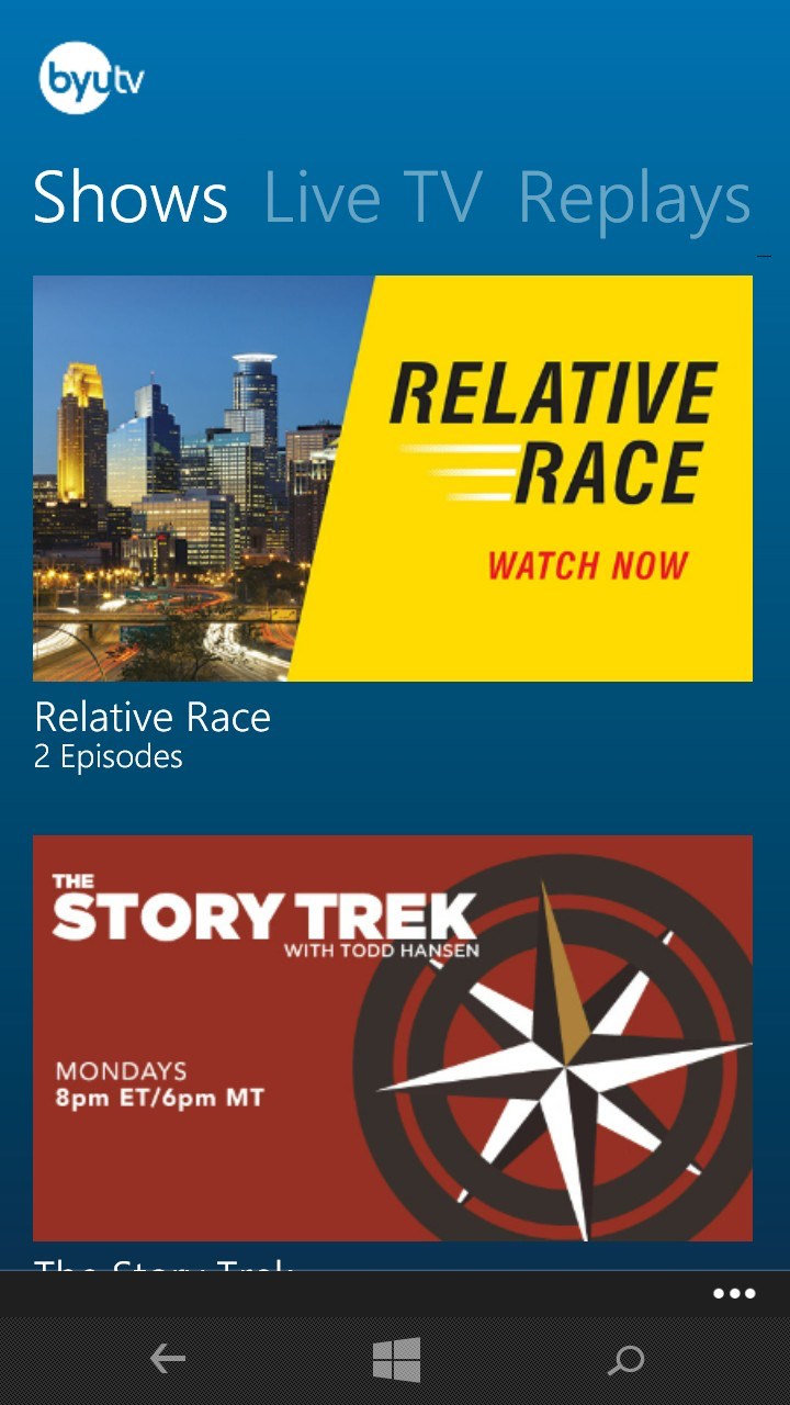 BYUtv for Windows 10