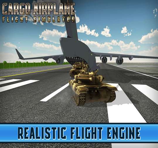 Tank Cargo Airplane Flight Simulator screenshot 1