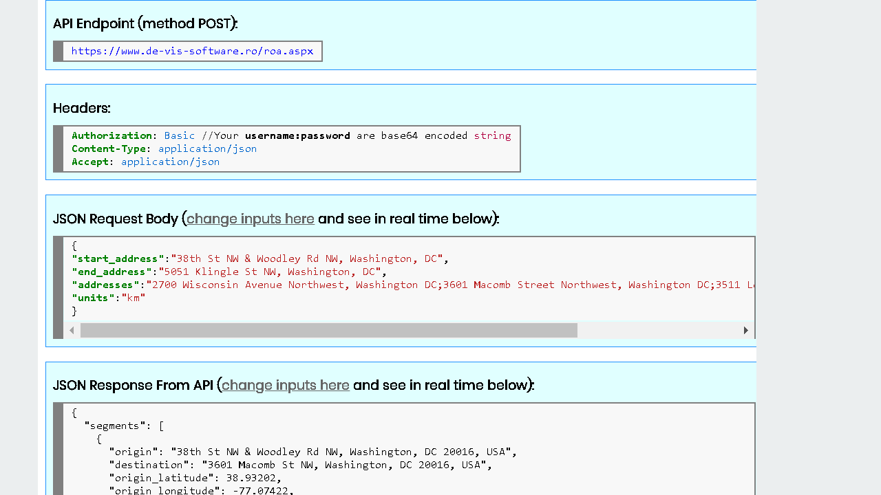 Snapshot 4 of Route Optimization API, 100 addresses per Request