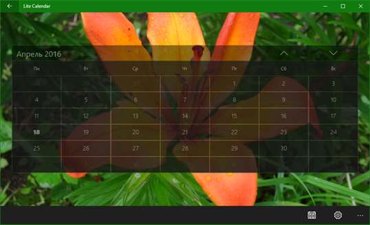 Lite Calendar screenshot 1
