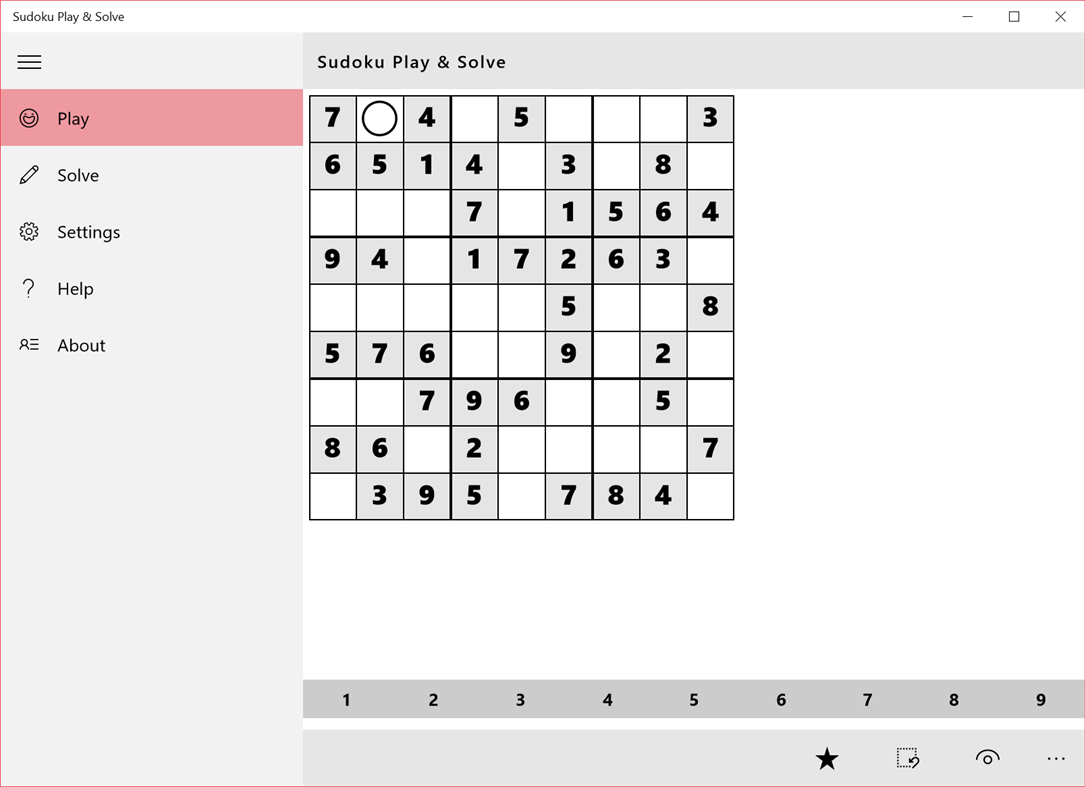 #1. Sudoku Play & Solve (Windows) By: Berger-Kubik