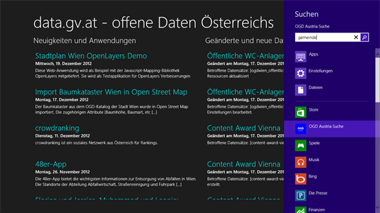 OGD Austria Suche screenshot 2