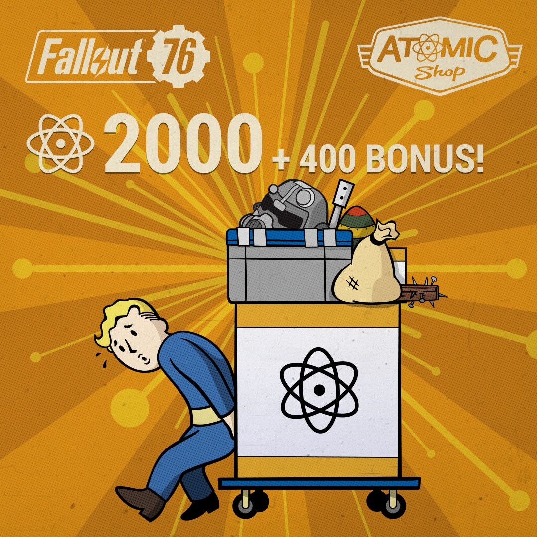 Fallout 76: 2000 (+400 Bonus) Atoms (PC)