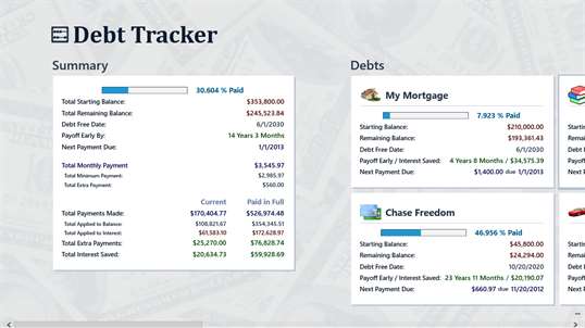 Debt Tracker screenshot 1