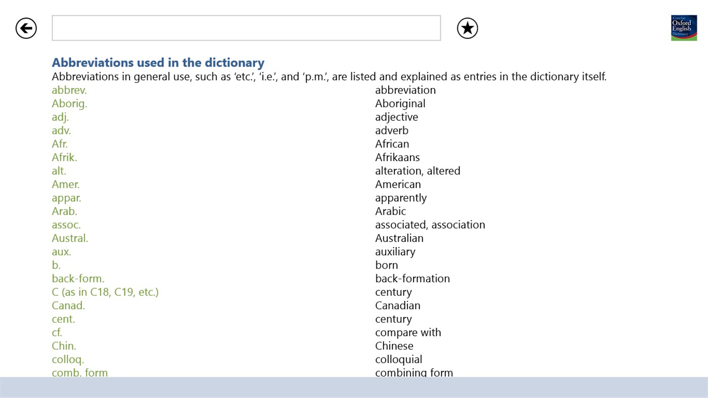 #4. Concise Oxford English Dictionary (Windows) 由: MobiSystems