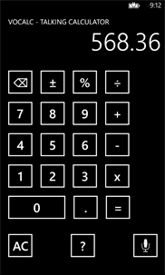 VoCalc-Talking Calculator screenshot 1