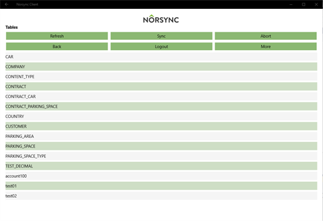 Norsync Client Screenshots 2