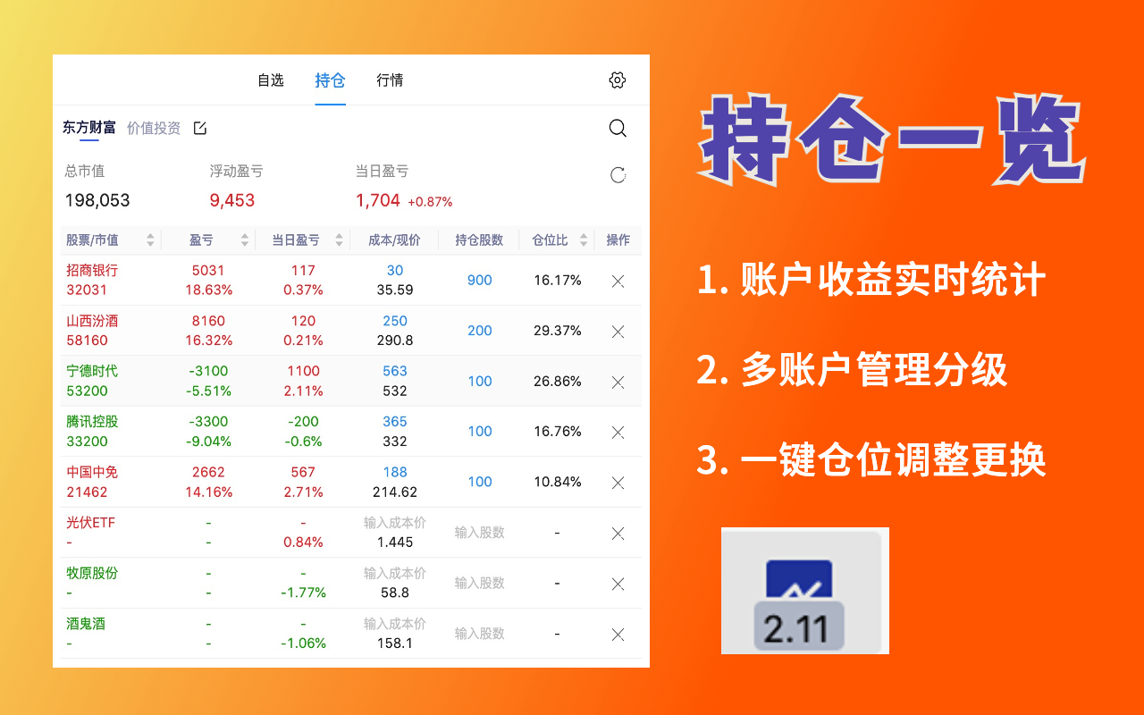 Stock Monitor-Fund Assistant股票基金助手